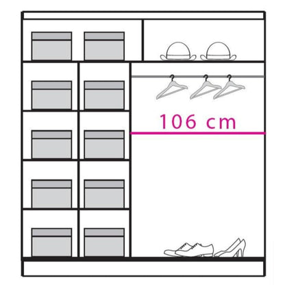 Dome DO4 Sliding Door Wardrobe 200cm