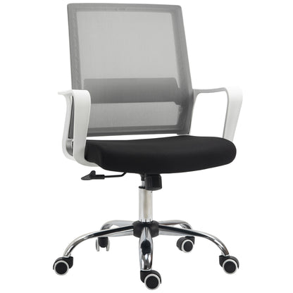 Vinsetto Ergonomic Desk Chair Mesh Office Chair with Adjustable Height Armrest and 360√Ç¬∞ Swivel Castor Wheels Black