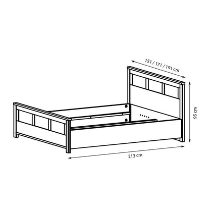 Cremona Bed with LED in 3 Sizes