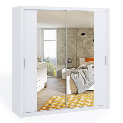 Bono Sliding Door Wardrobe With Mirrors 220cm