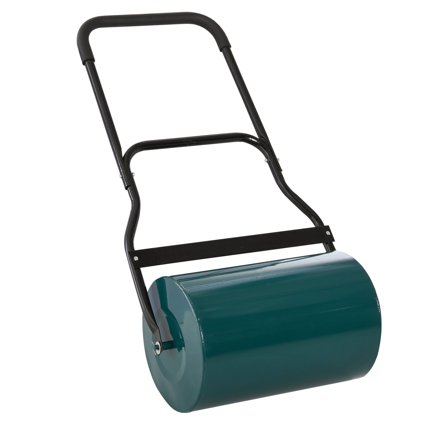 Outsunny 40L Lawn Roller Drum Scraper Bar Collapsible Handle Water or Sand Filled √é¬¶32cm Green