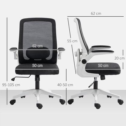 HOMCOM Mesh Back Adjustable Office Chair - Black