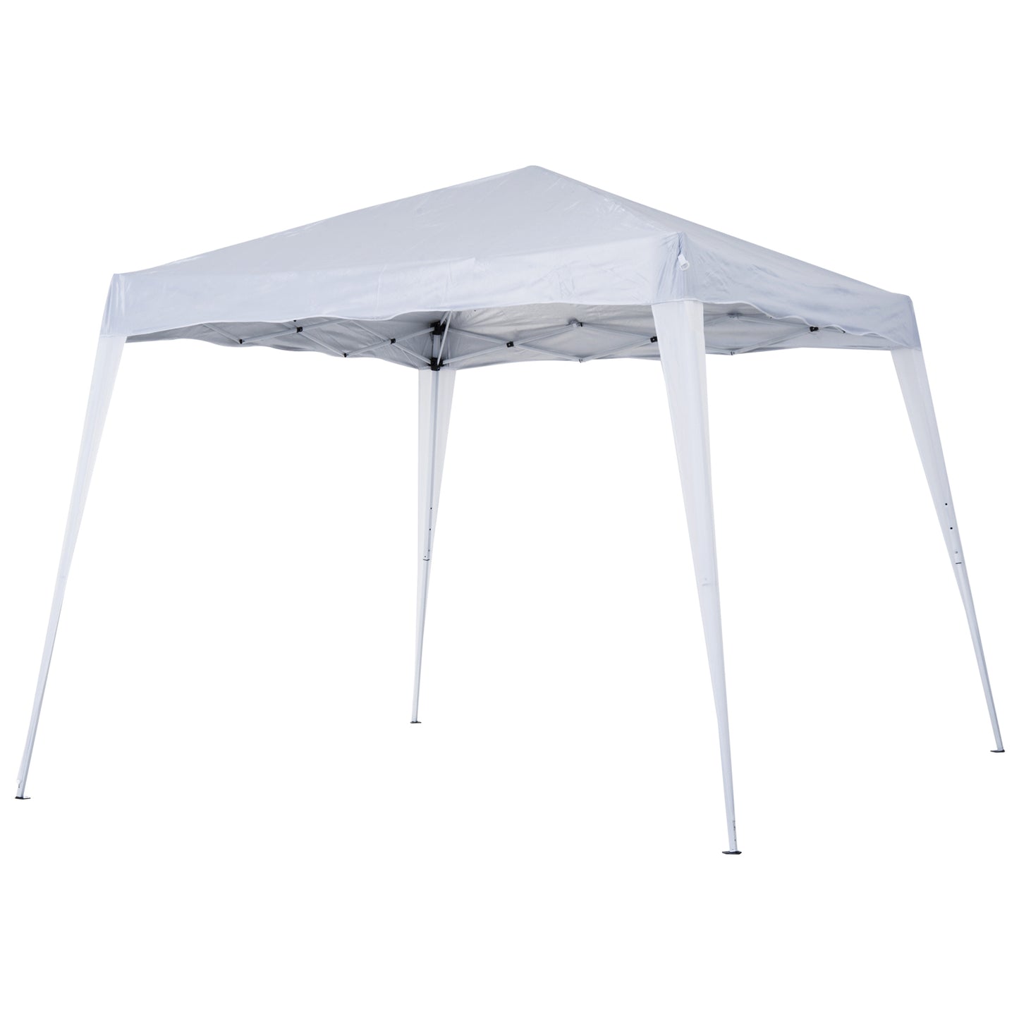 Outsunny Slant Leg Pop Up Gazebo with Carry Bag, Height Adjustable Party Tent Instant Event Shelter for Garden, Patio, 3 M√É‚Äî 3 M Base/ 2.5 M√É‚Äî 2.5 M Top, White