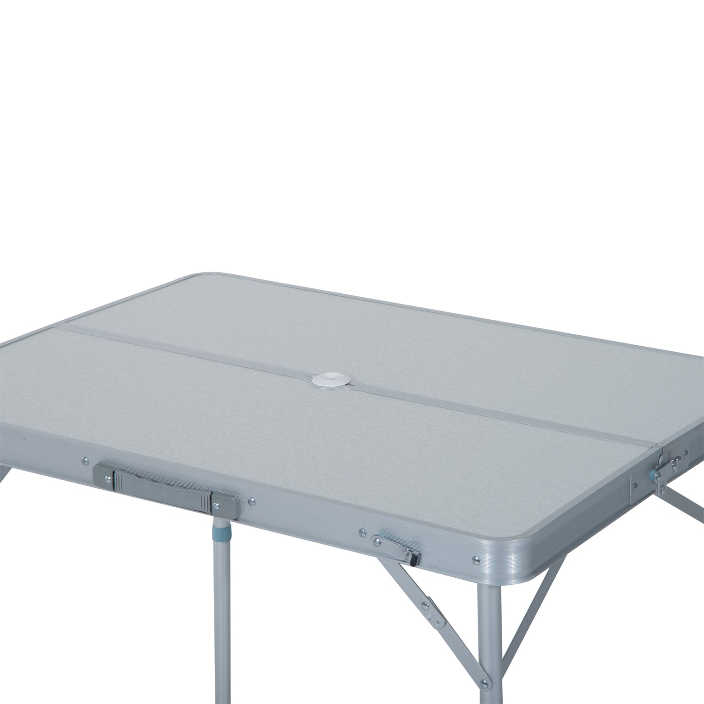 Outsunny 3 pcs Picnic Table Bench Set, Foldable, Aluminum Alloy