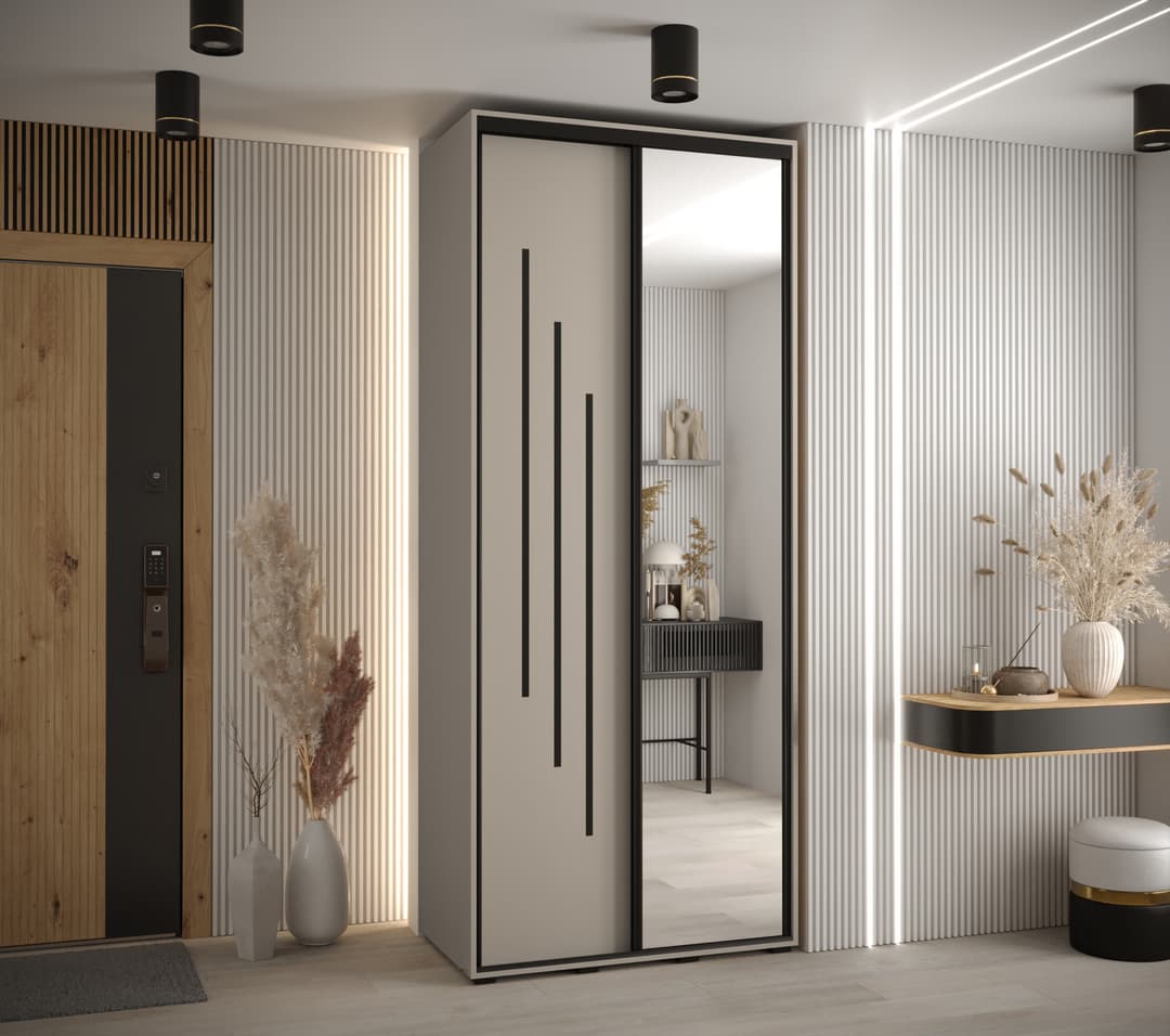 Dakota IX Sliding Door Wardrobe 120cm