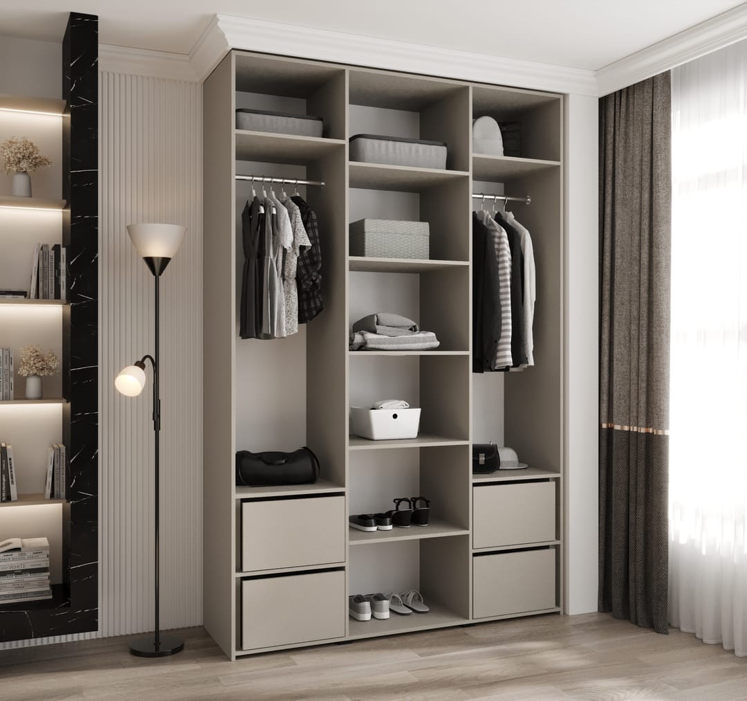 Como III Hinged Door Wardrobe 160cm