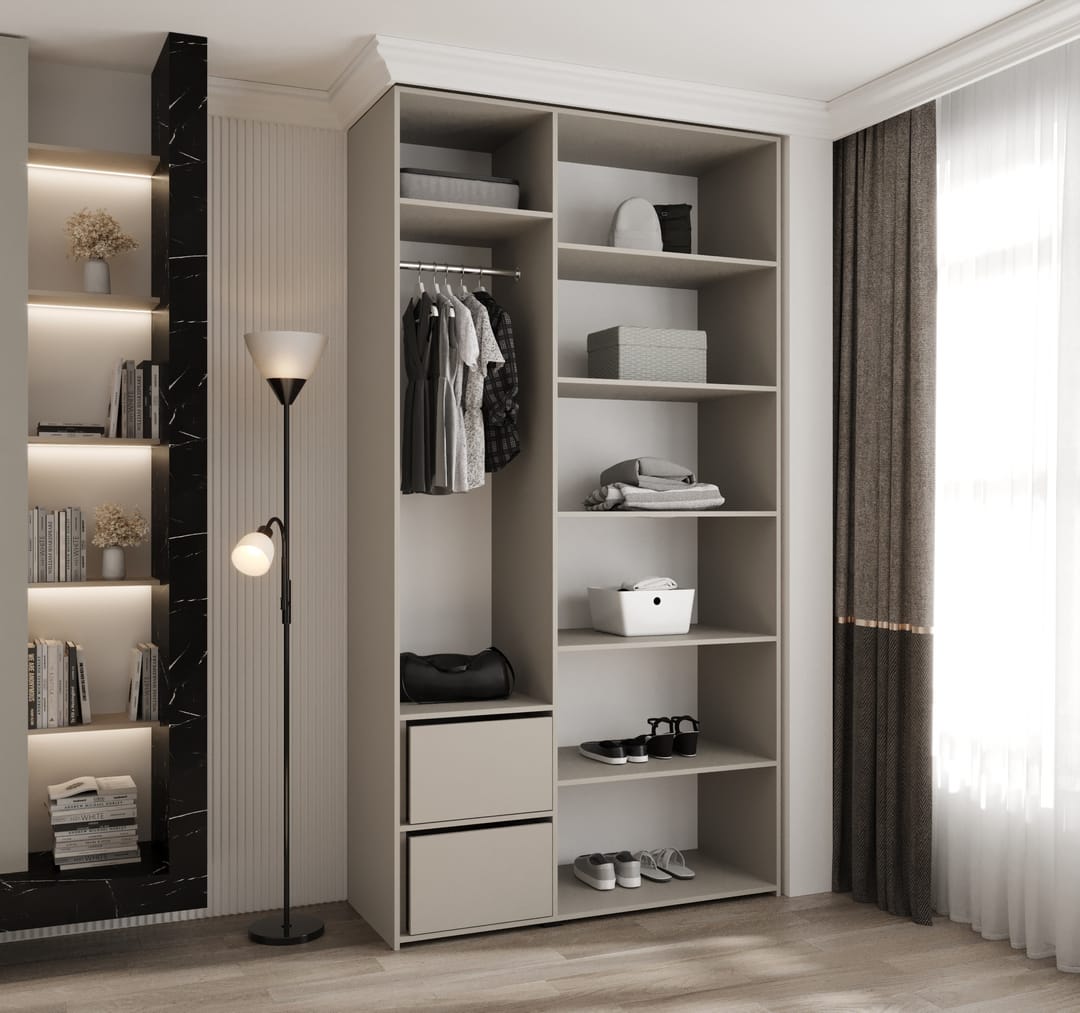 Como II Hinged Door Wardrobe 130cm