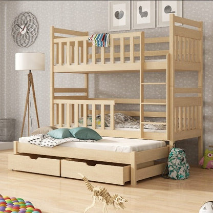 Klara Bunk Bed with Trundle and Storage