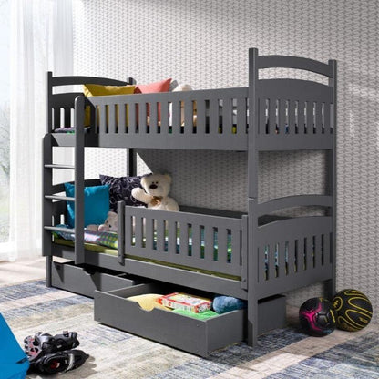 Wooden Bunk Bed Ignas with Storage