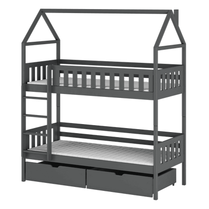 Wooden Bunk Bed Gaja With Storage