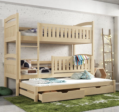 Blanka Bunk Bed with Trundle and Storage