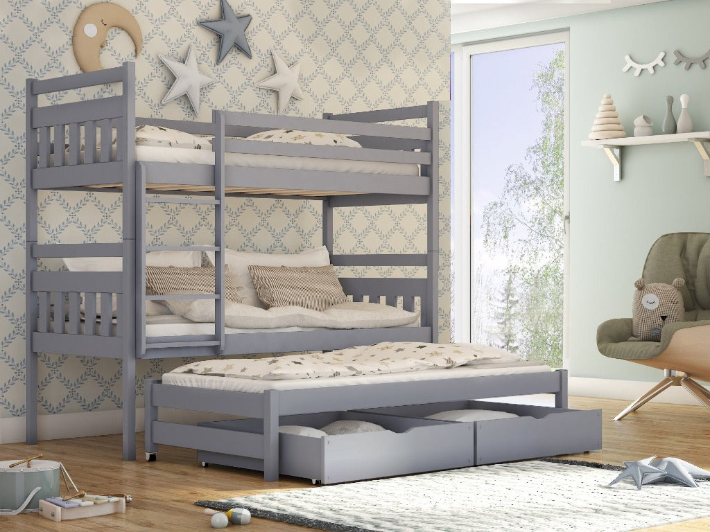 Seweryn Bunk Bed with Trundle and Storage