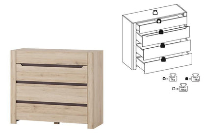 Desjo 11 Chest of Drawers 110cm