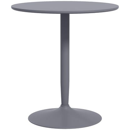 HOMCOM 75H x √é¬¶70cm Two-Person Minimalistic Dining Table - Grey