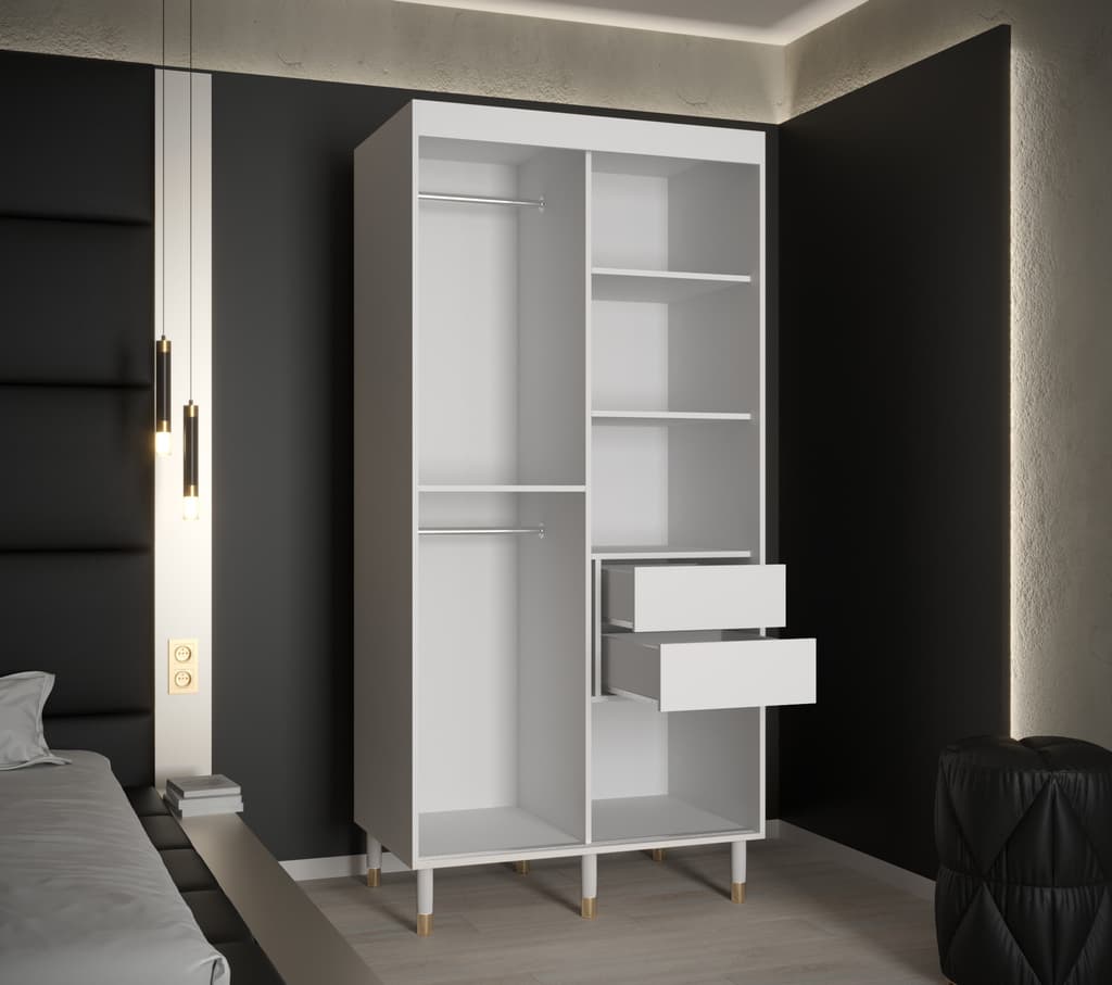 Mora II Sliding Door Wardrobe 100cm