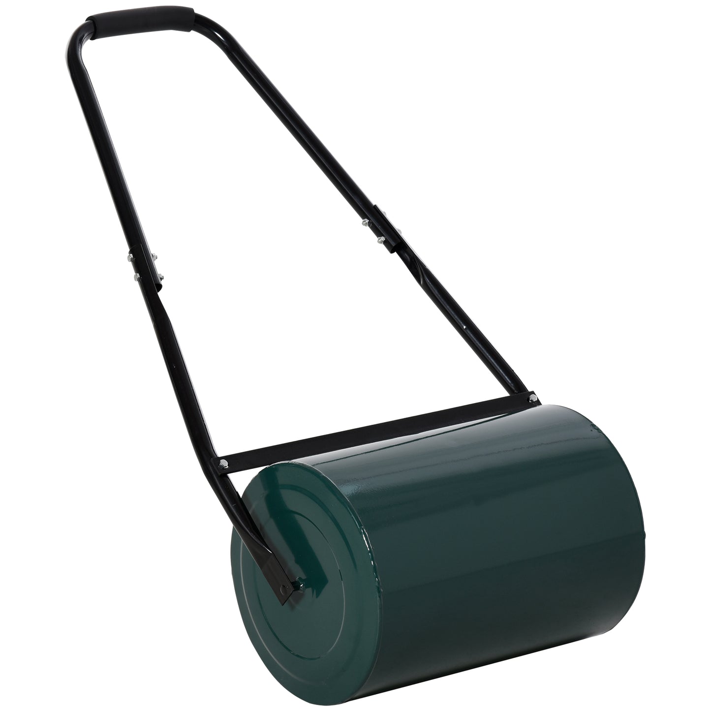 Outsunny 30 L Heavy Duty Water Or Sand Filled √é¬¶30cm Garden Steel Lawn Roller Drum - Green