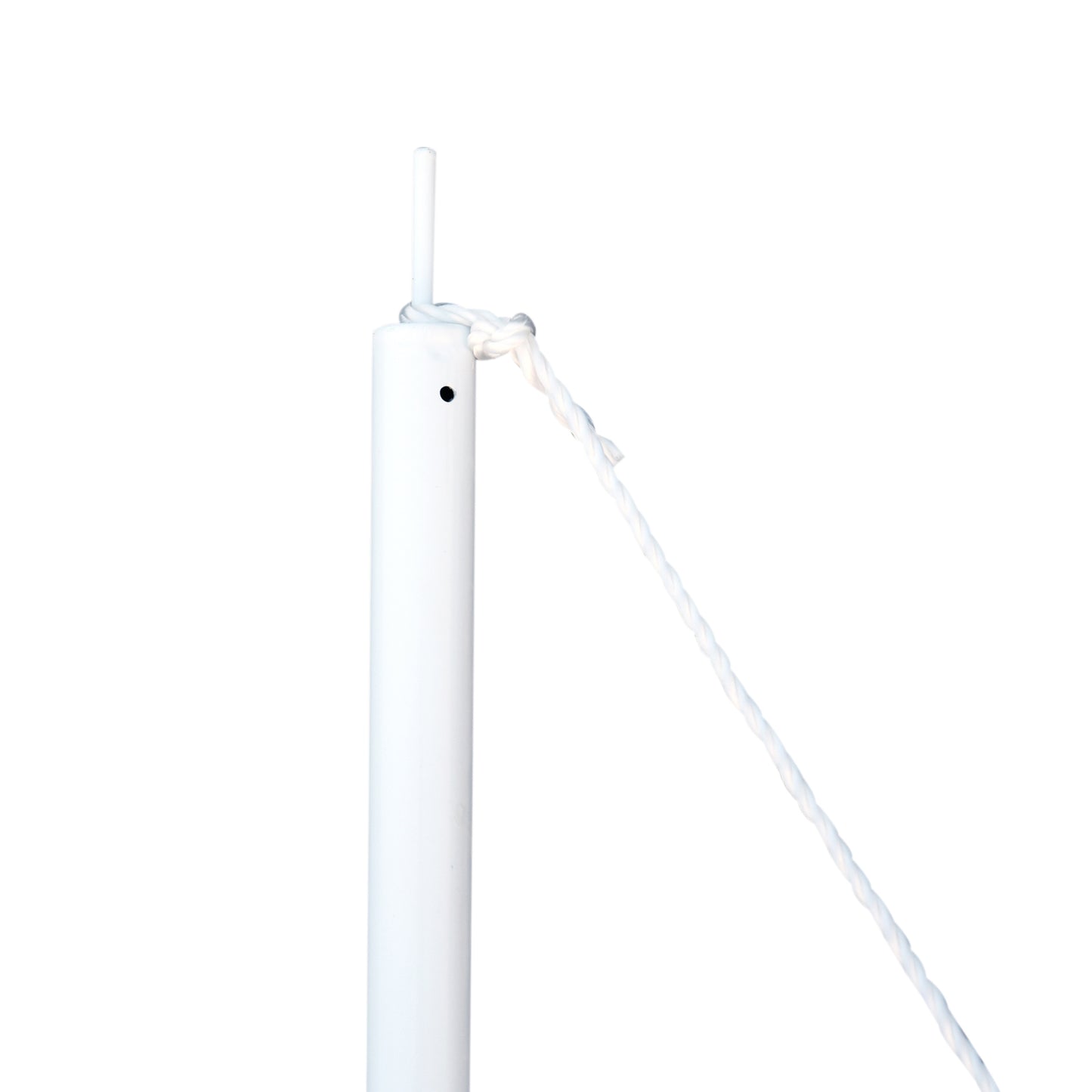 Outsunny 3(m) Awning Sail Shade Canopy Pole Kit Adjustable Pole With Rope Metal - White