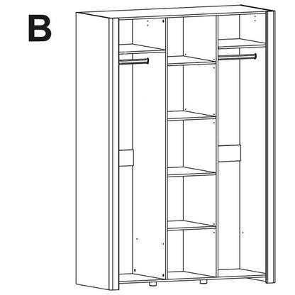 Desjo 06 Hinged Door Wardrobe 140cm