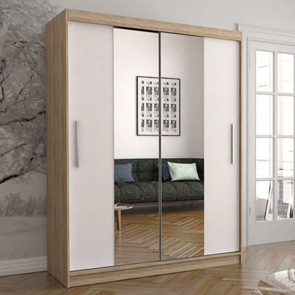 Vista 01 Sliding Mirror Door Wardrobe 150cm