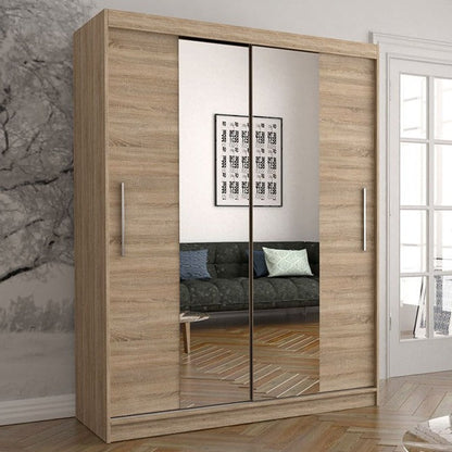 Vista 01 Sliding Mirror Door Wardrobe 150cm