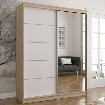 Vista 05 Mirrored Sliding Door Wardrobe 150cm