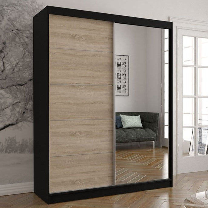 Vista 05 Mirrored Sliding Door Wardrobe 150cm