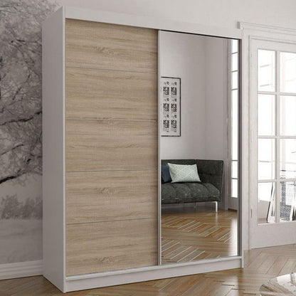 Vista 05 Mirrored Sliding Door Wardrobe 150cm