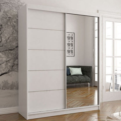 Vista 05 Mirrored Sliding Door Wardrobe 150cm