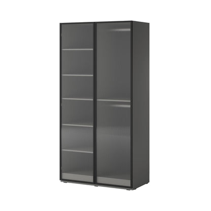 Lund Hinged Door Wardrobe 101cm [Flutes]