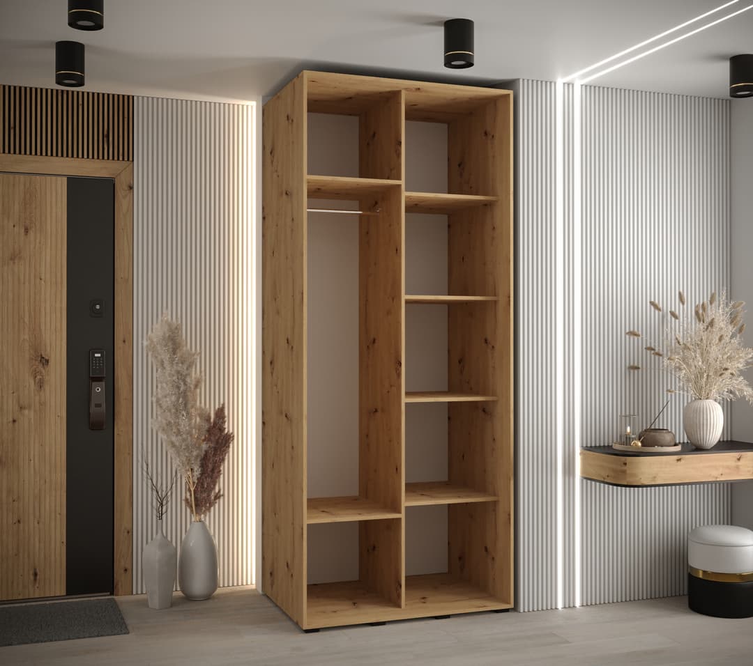 Sapporo II Sliding Door Wardrobe 100cm