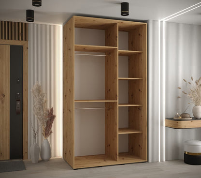 Sapporo II Sliding Door Wardrobe 130cm