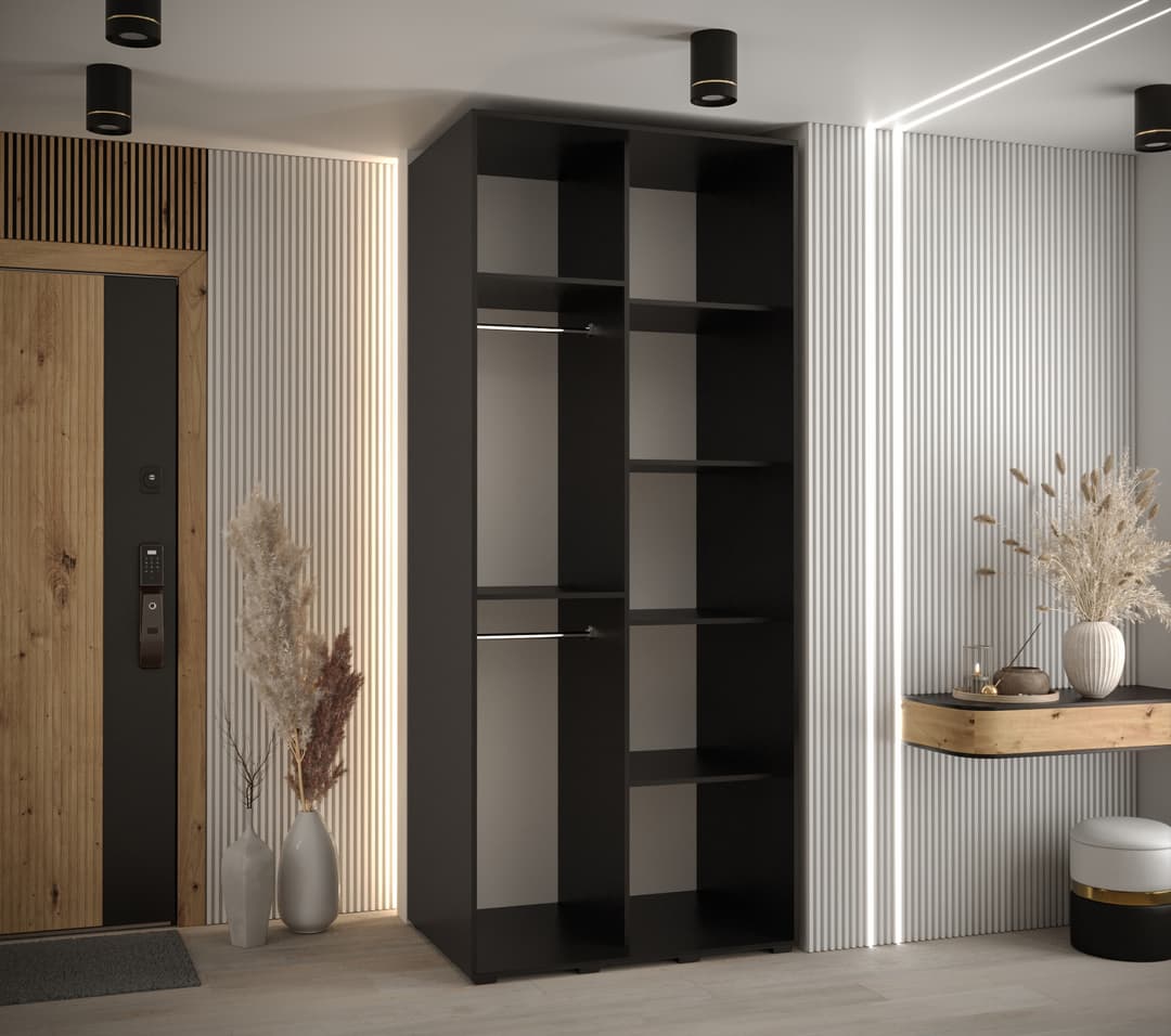 Sapporo II Sliding Door Wardrobe 100cm