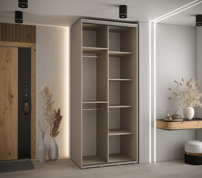 Dakota IX Sliding Door Wardrobe 110cm