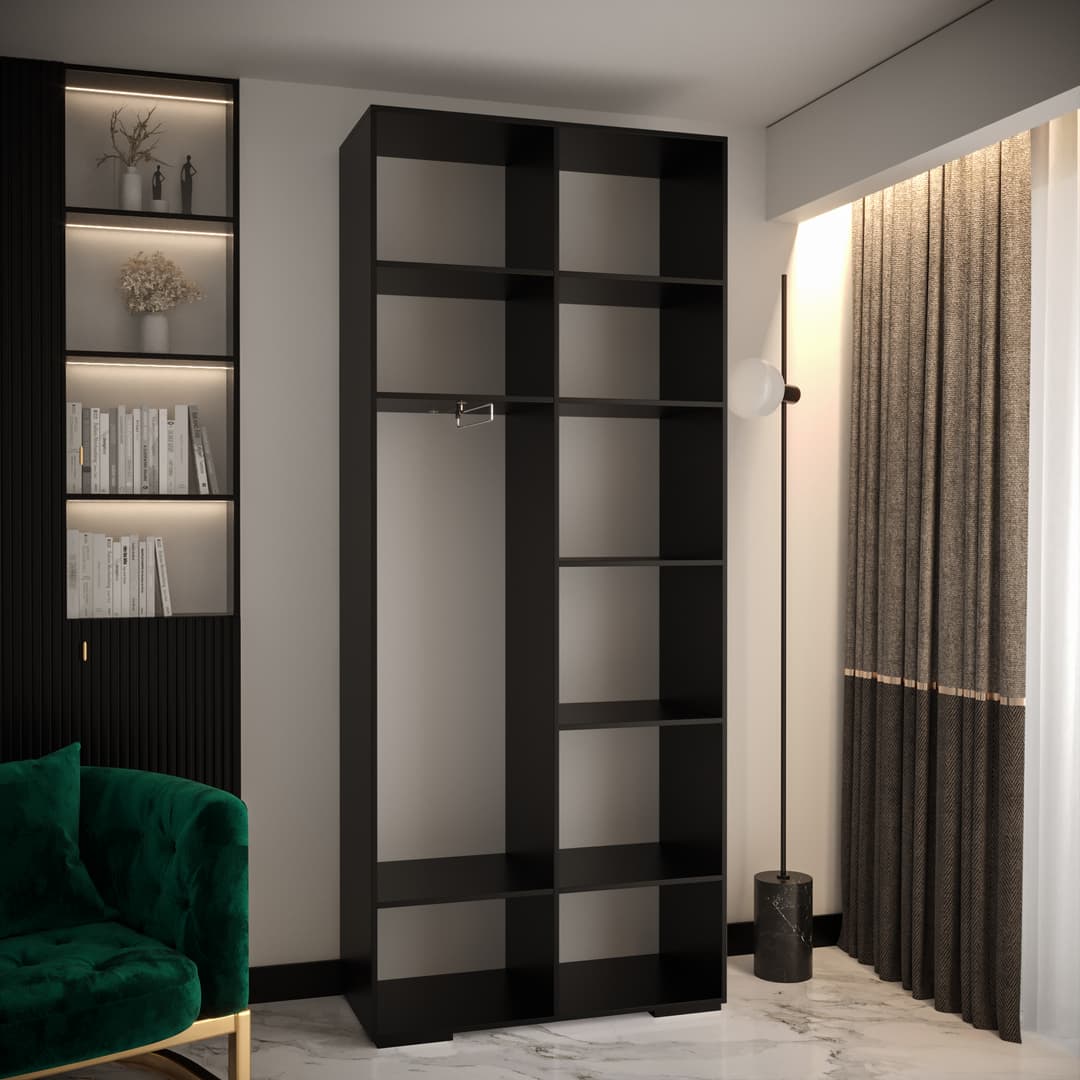 Manhattan II Hinged Door Wardrobe 100cm